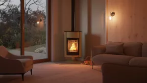 HS FLAMINGO Krbová kamna MASTERFLAMME ® Grande II, olivová