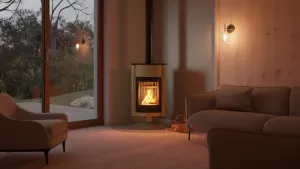 HS FLAMINGO Krbová kamna MASTERFLAMME ® Grande II, olivová