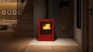 HS FLAMINGO Krbová kamna FLAMINGO ® EVENES červená