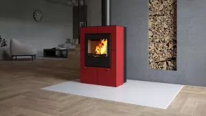 HS FLAMINGO Krbová kamna FLAMINGO ® EVENES červená