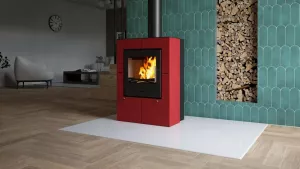 HS FLAMINGO Krbová kamna FLAMINGO ® EVENES červená