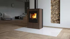 HS FLAMINGO Krbová kamna FLAMINGO ® EVENES hnědá - sametová