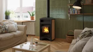 HS FLAMINGO Krbová kamna AQUAFLAM VARIO ® BARMA 11/5kW dlažba Javor