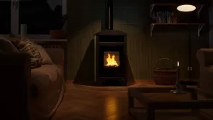 HS FLAMINGO Krbová kamna AQUAFLAM VARIO ® BARMA 11kW dlažba Javor (teplovzdušná verze)