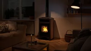 HS FLAMINGO Krbová kamna AQUAFLAM VARIO ® BARMA 11kW dlažba Bělený Dub (teplovzdušná verze)
