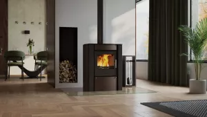 HS FLAMINGO Krbová kamna FLAMINGO ® AMOS hnědá - sametová