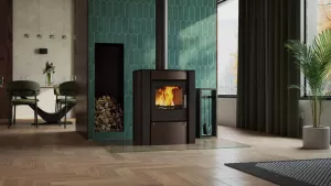 HS FLAMINGO Krbová kamna FLAMINGO ® AMOS hnědá - sametová