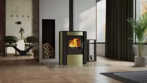 HS FLAMINGO Krbová kamna FLAMINGO ® AMOS olivová