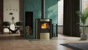 HS FLAMINGO Krbová kamna FLAMINGO ® AMOS olivová