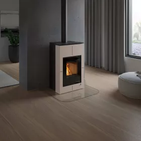 HS FLAMINGO Sklo pod kamna - Oblouk 1000x1000 mm / 2xR200 / 6 mm