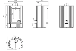 HS FLAMINGO Krbová kamna MASTERFLAMME ® Piccolo I, krémová