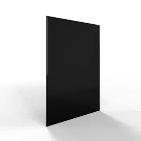 Sklo pod kamna - FLAMINGO Obdelník 700x1000 mm, černé, fazeta / 6 mm