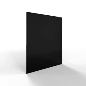 Sklo pod kamna - FLAMINGO Obdelník 850x1000 mm, černé, fazeta / 6 mm