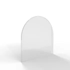 Sklo pod kamna - FLAMINGO Oblouk 1000x1000 mm, fazeta / R500 / 6 mm