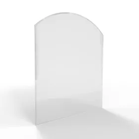 Sklo pod kamna - FLAMINGO Oblouk 1000x1200 mm, fazeta / R725 / 6 mm