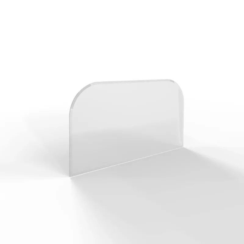 Sklo pod kamna - FLAMINGO Oblouk 1000x550 mm, fazeta / 2xR200 / 6 mm HS Flamingo