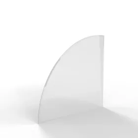 Sklo pod kamna - FLAMINGO Výseč 1000x1000 mm, fazeta / 6 mm