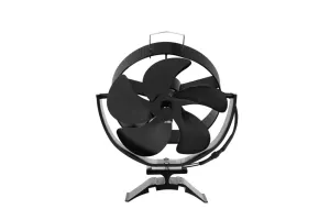 Ventilátor na kouřovod FLAMINGO pětilopatkový magnetický, naklápěcí, černý HS Flamingo