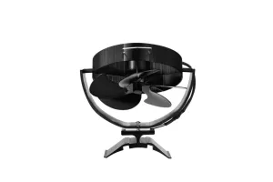 Ventilátor na kouřovod FLAMINGO pětilopatkový magnetický, naklápěcí, černý HS Flamingo