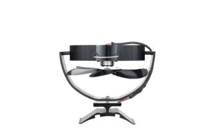 Ventilátor na kouřovod FLAMINGO pětilopatkový magnetický, naklápěcí, černý HS Flamingo