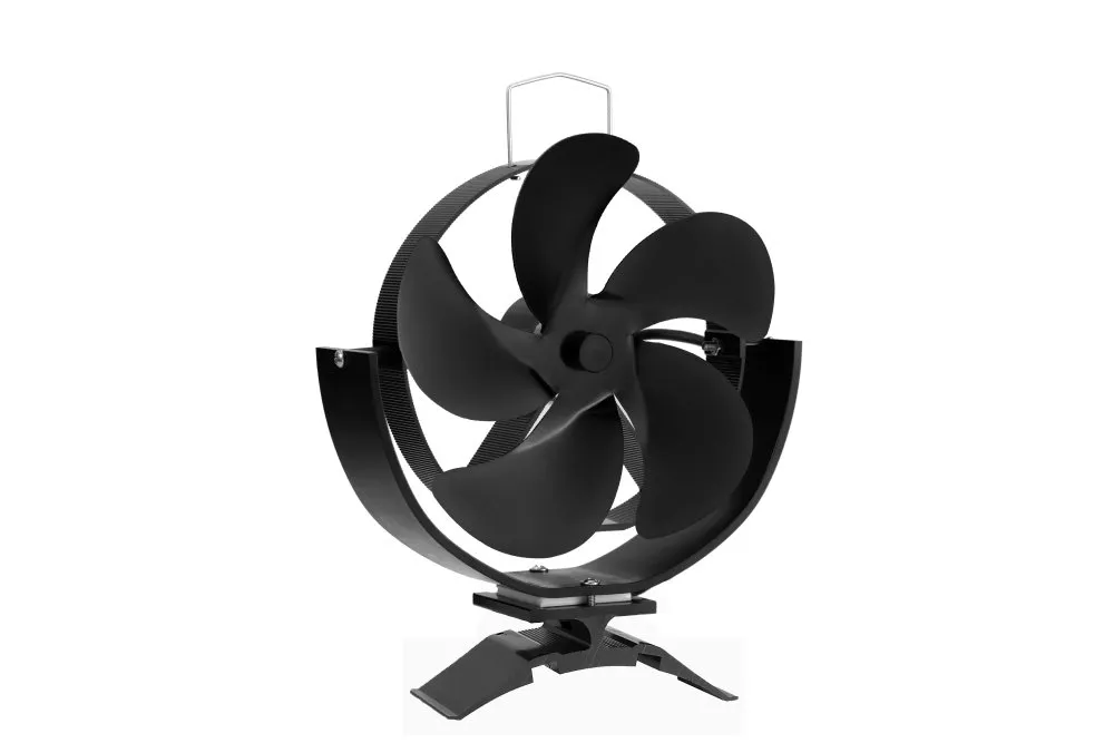 Ventilátor na kouřovod FLAMINGO pětilopatkový magnetický, naklápěcí, černý HS Flamingo